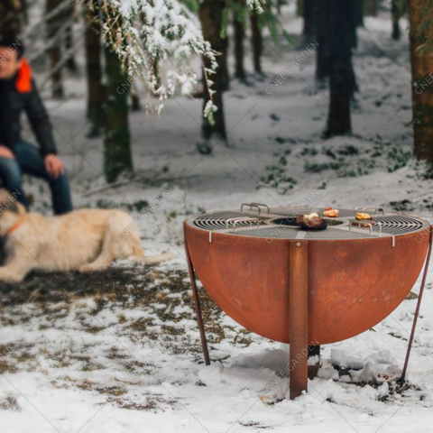 Parrilla de barbacoa de acero corten GN-BBQ-201